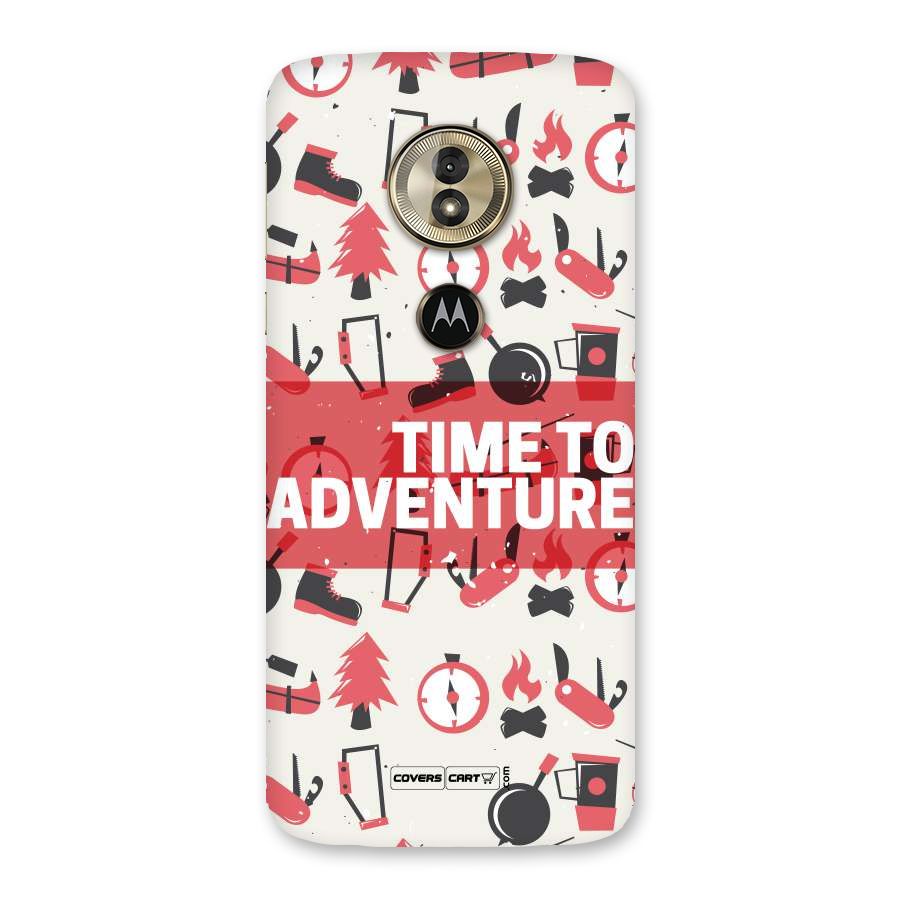 Time To Adventure Radiant Red Back Case for Moto G6 Play