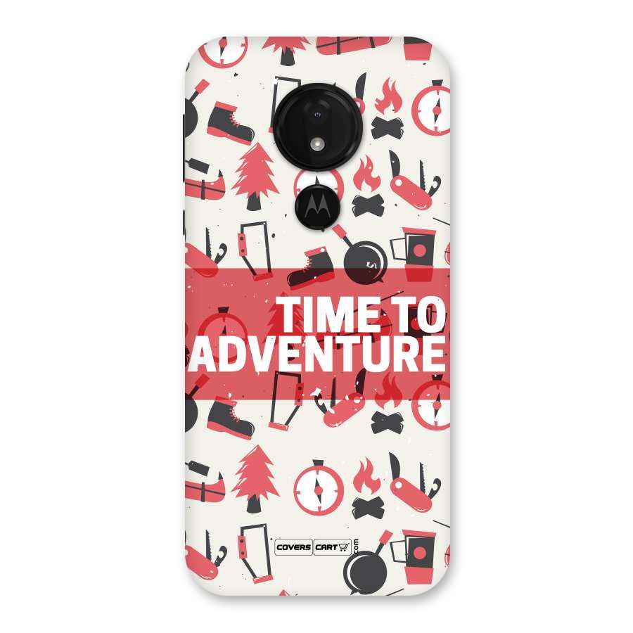 Time To Adventure Radiant Red Back Case for Moto G7 Power