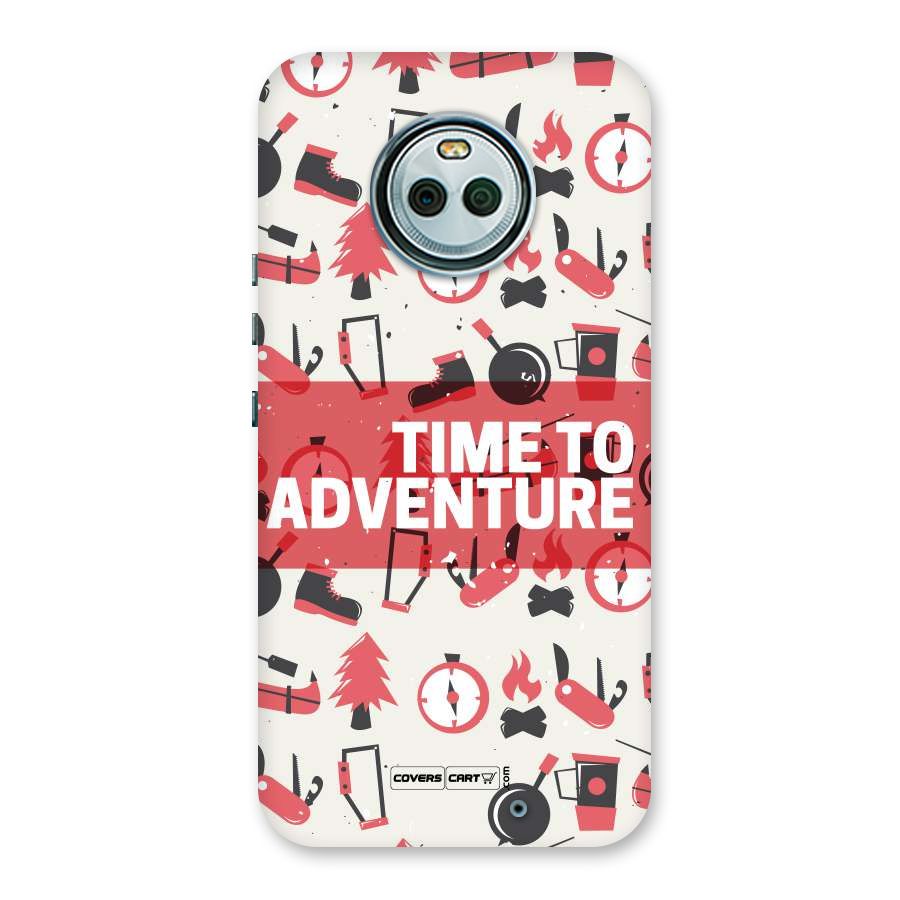 Time To Adventure Radiant Red Back Case for Moto X4