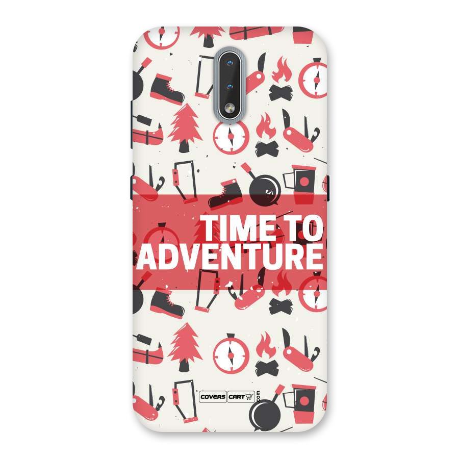 Time To Adventure Radiant Red Back Case for Nokia 2.3