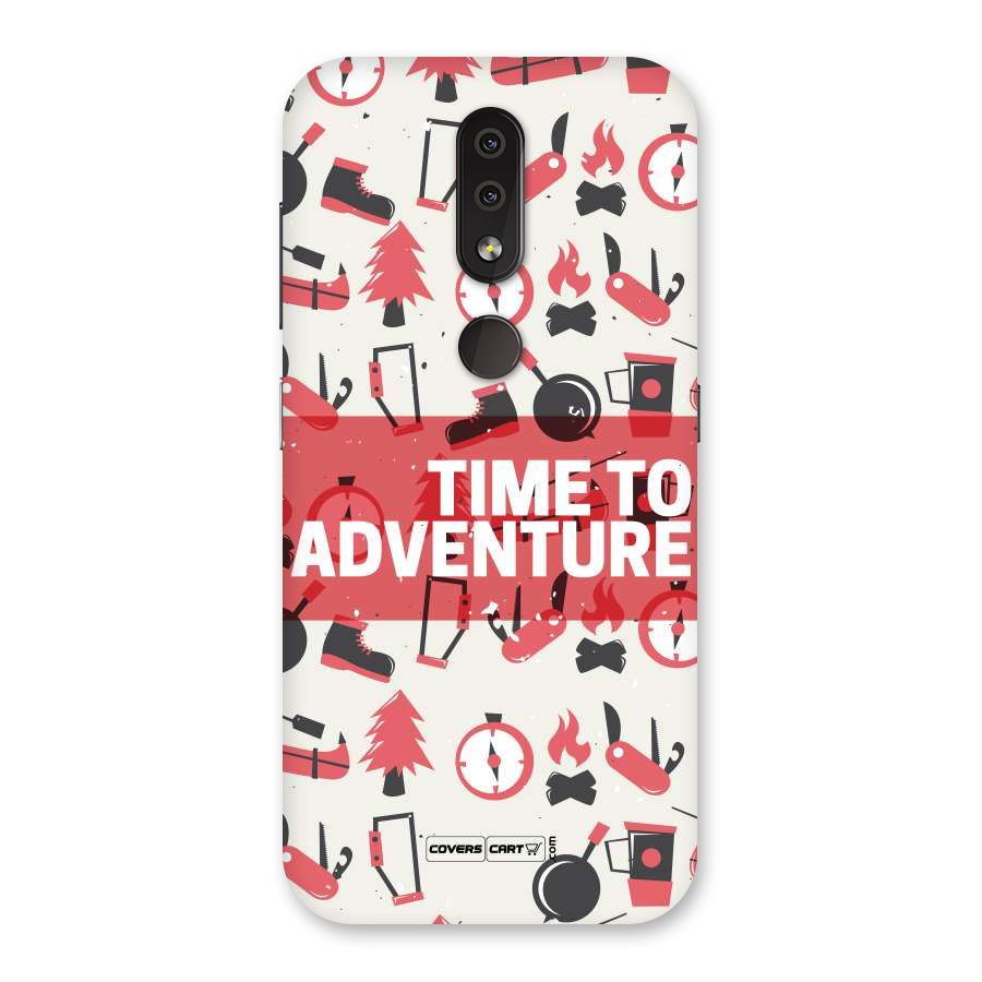 Time To Adventure Radiant Red Back Case for Nokia 4.2