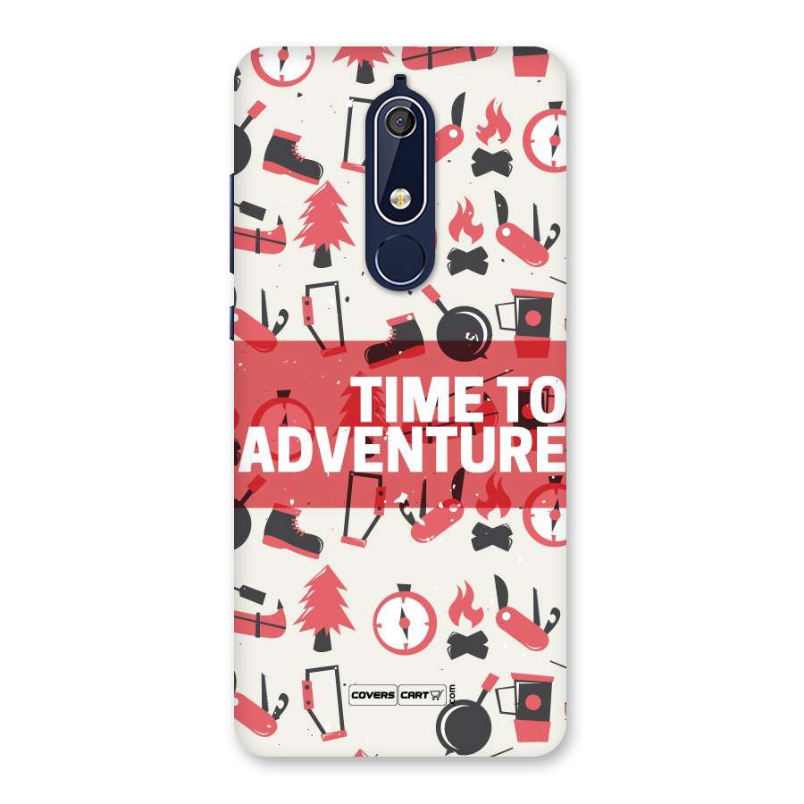 Time To Adventure Radiant Red Back Case for Nokia 5.1