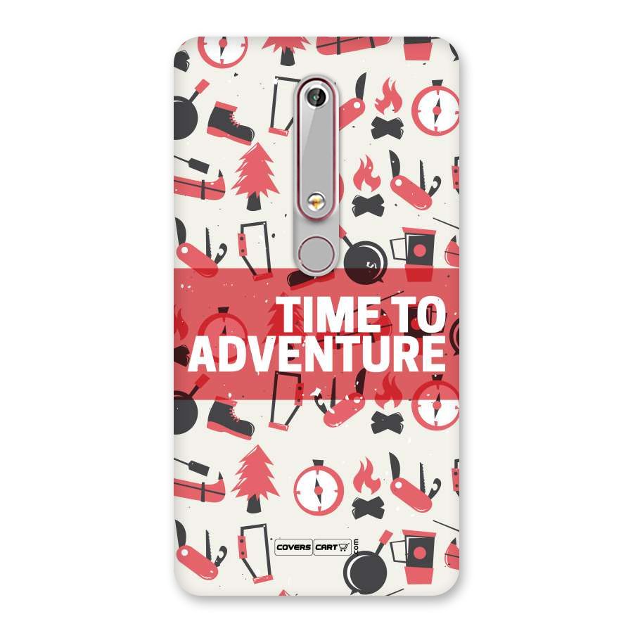 Time To Adventure Radiant Red Back Case for Nokia 6.1