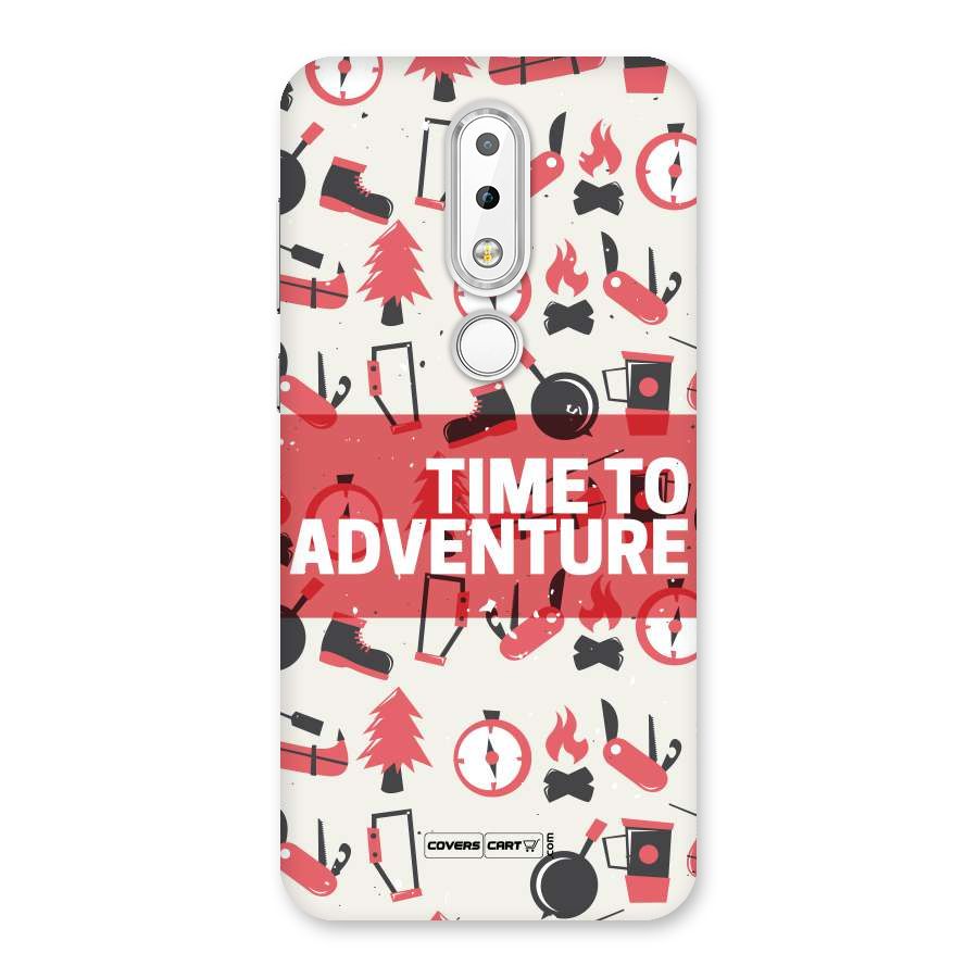 Time To Adventure Radiant Red Back Case for Nokia 6.1 Plus