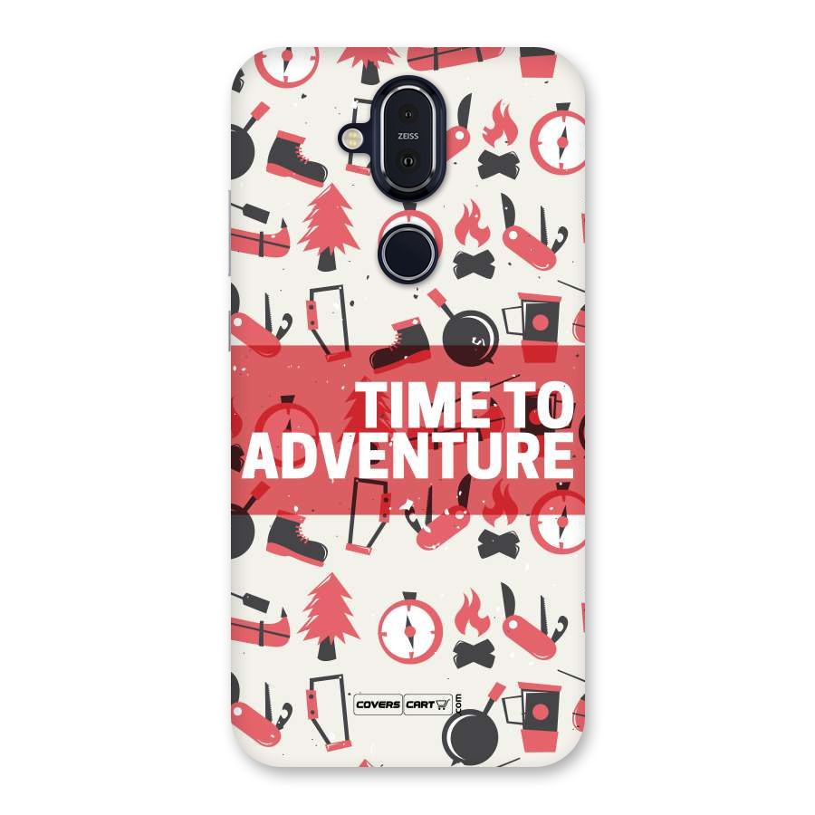 Time To Adventure Radiant Red Back Case for Nokia 8.1