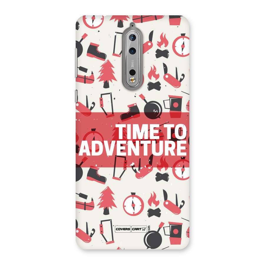 Time To Adventure Radiant Red Back Case for Nokia 8
