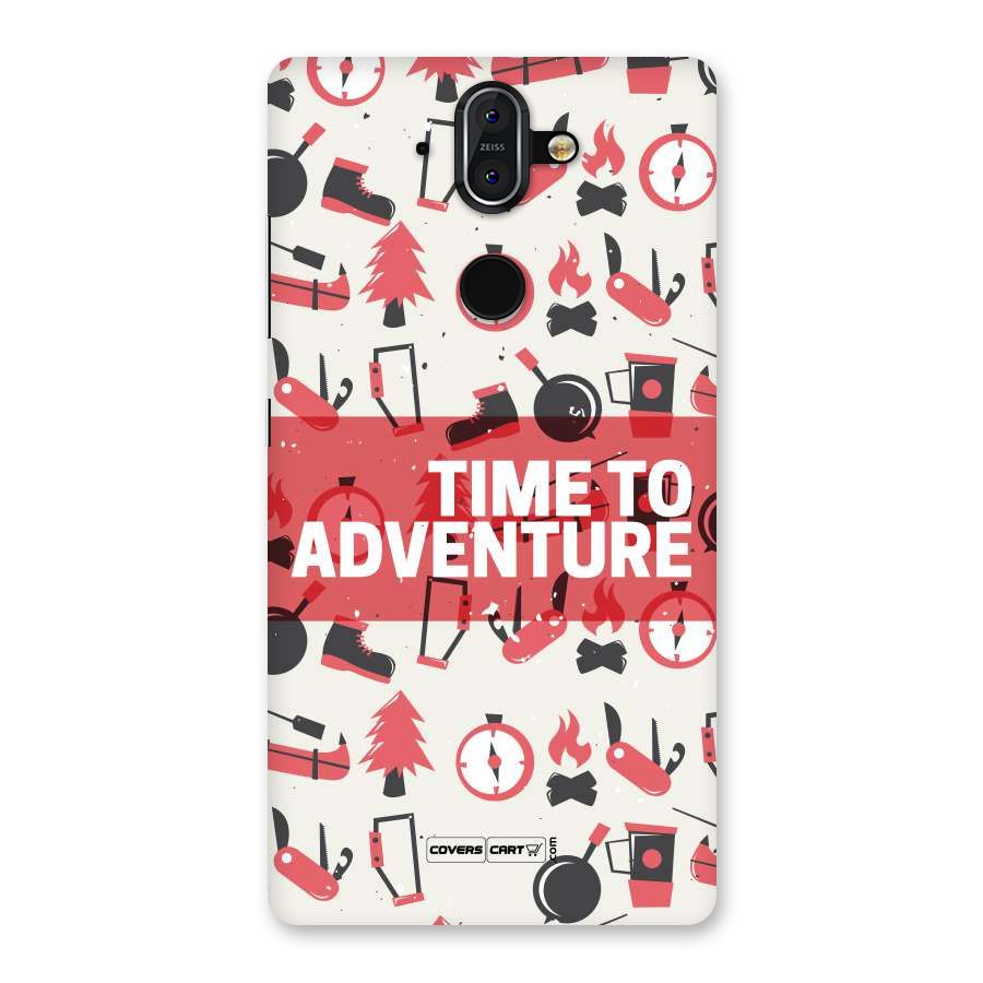 Time To Adventure Radiant Red Back Case for Nokia 8 Sirocco