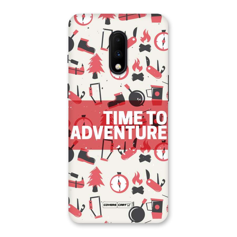 Time To Adventure Radiant Red Back Case for OnePlus 7