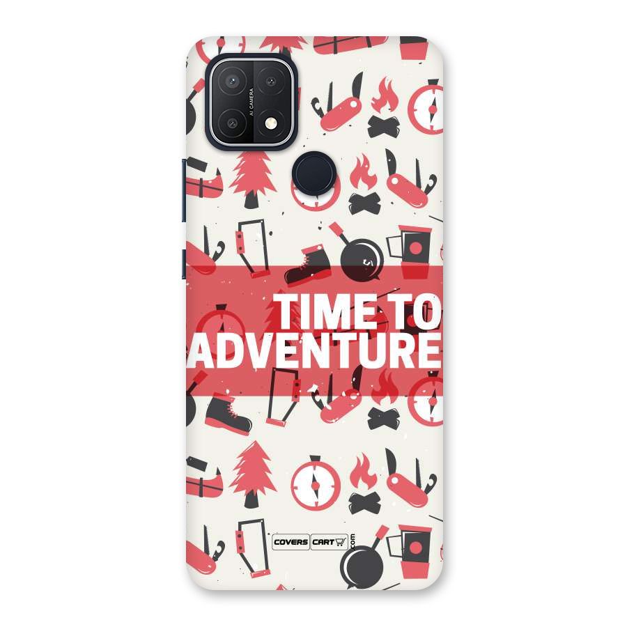 Time To Adventure Radiant Red Back Case for Oppo A15s