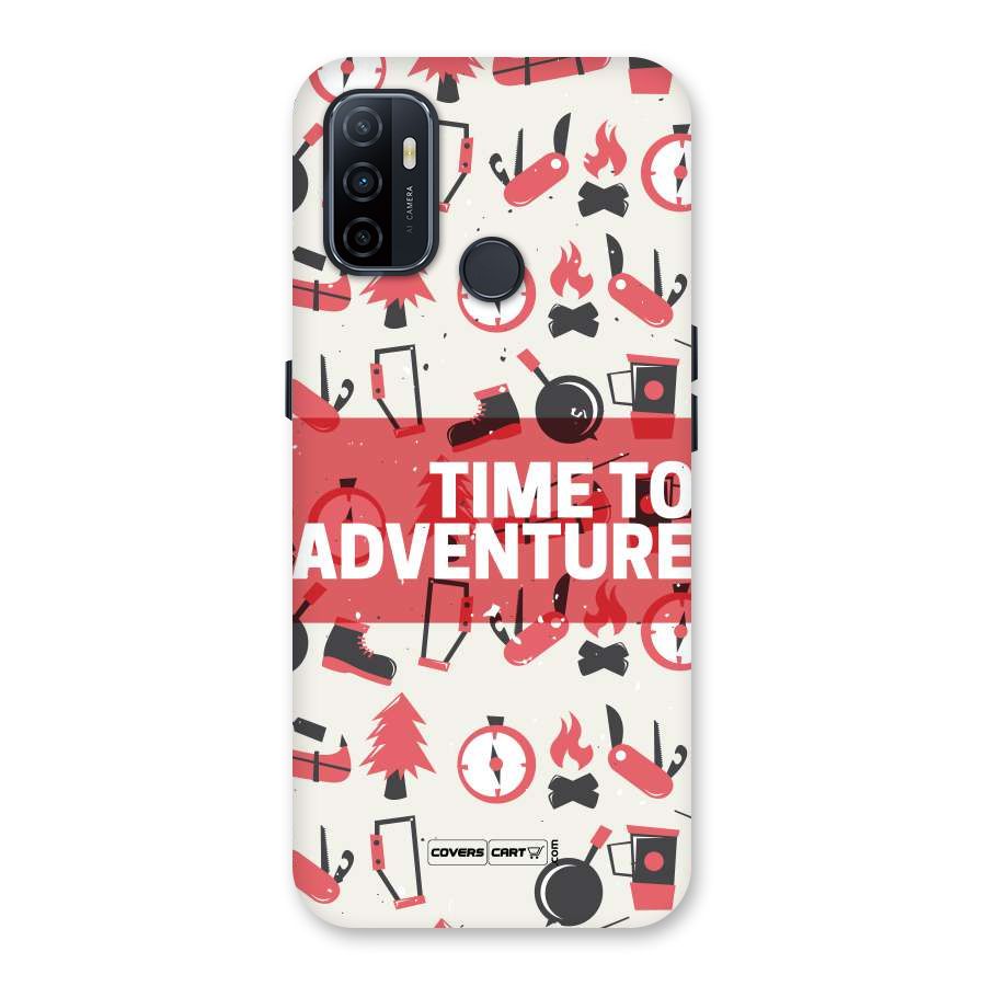 Time To Adventure Radiant Red Back Case for Oppo A32