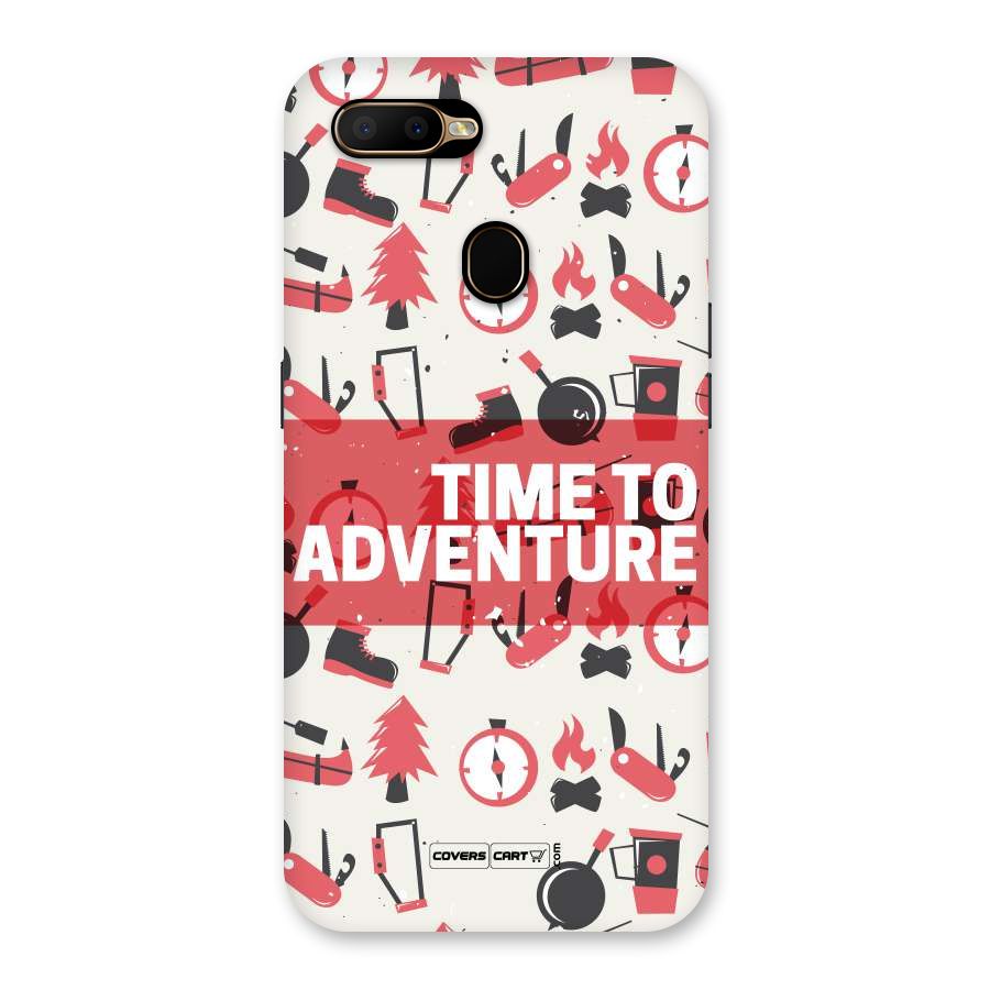 Time To Adventure Radiant Red Back Case for Oppo A5s