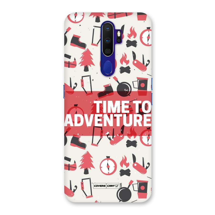 Time To Adventure Radiant Red Back Case for Oppo A9 (2020)