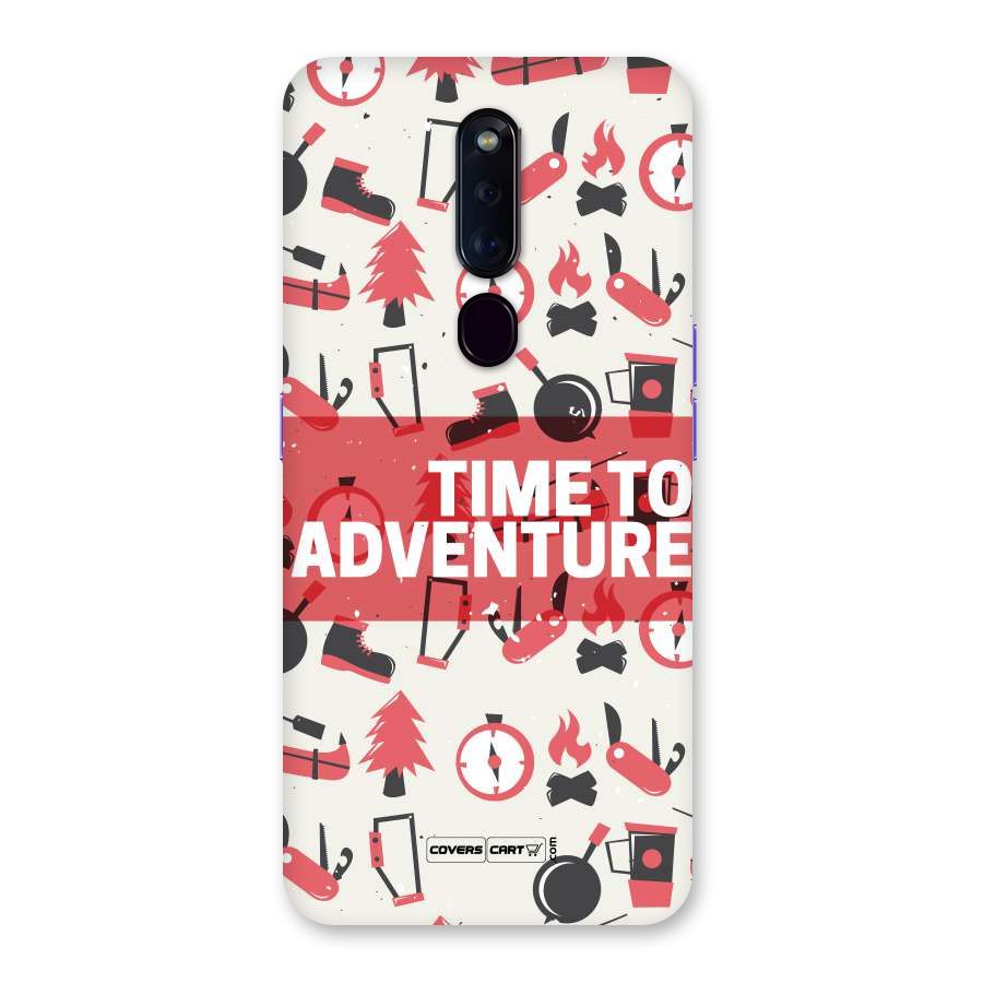 Time To Adventure Radiant Red Back Case for Oppo F11 Pro