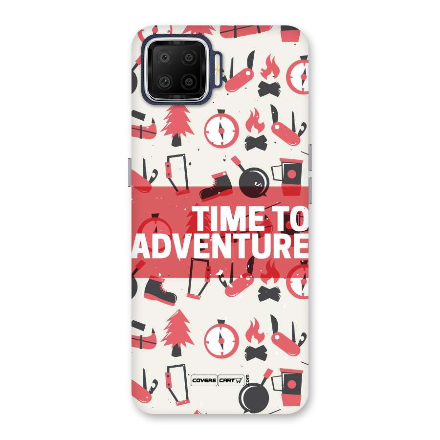 Time To Adventure Radiant Red Back Case for Oppo F17