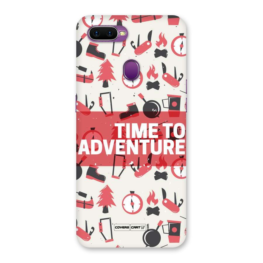 Time To Adventure Radiant Red Back Case for Oppo F9