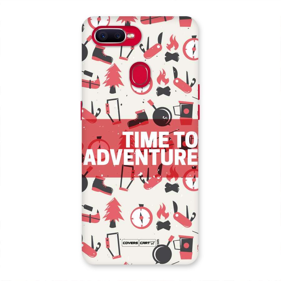 Time To Adventure Radiant Red Back Case for Oppo F9 Pro