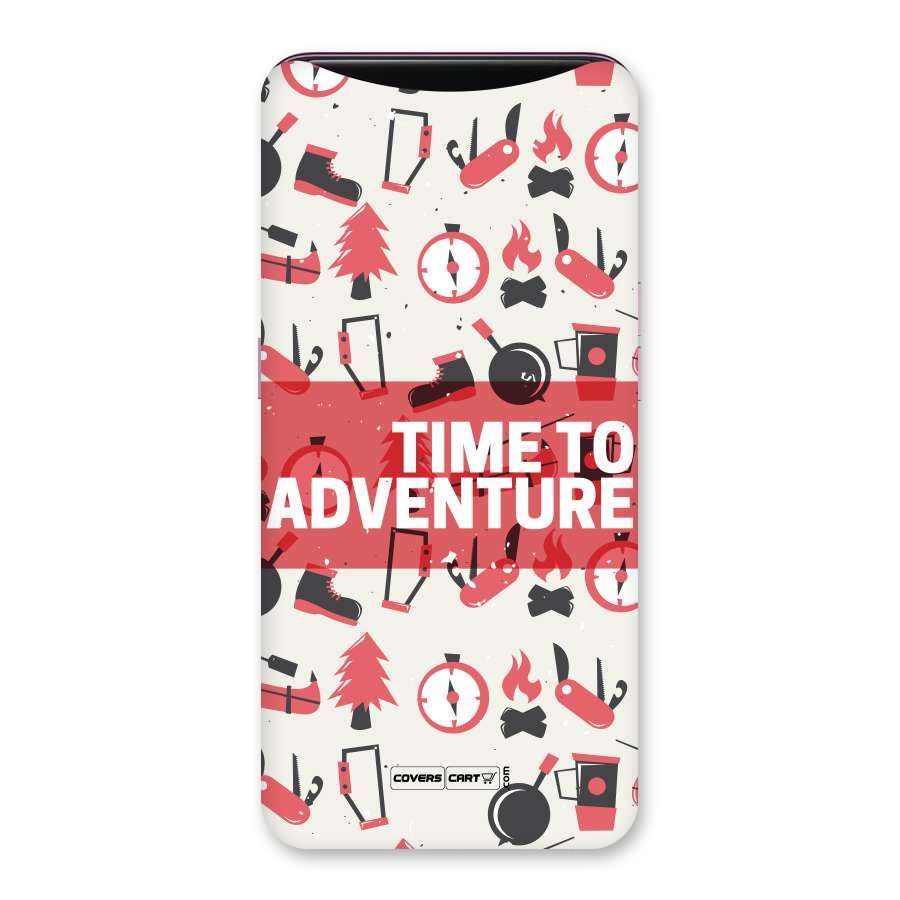 Time To Adventure Radiant Red Back Case for Oppo Find X