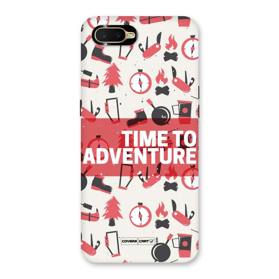 Time To Adventure Radiant Red Back Case for Oppo K1