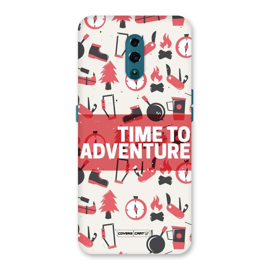 Time To Adventure Radiant Red Back Case for Oppo Reno