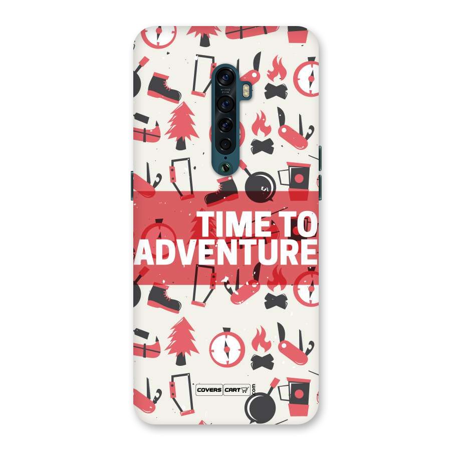Time To Adventure Radiant Red Back Case for Oppo Reno2