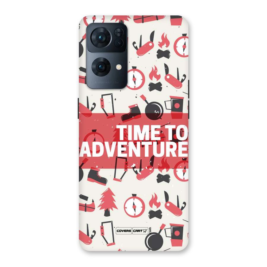 Time To Adventure Radiant Red Back Case for Oppo Reno7 Pro 5G