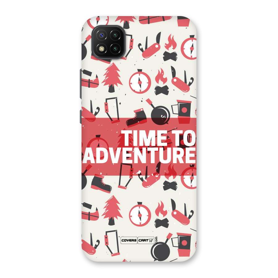Time To Adventure Radiant Red Back Case for Poco C3