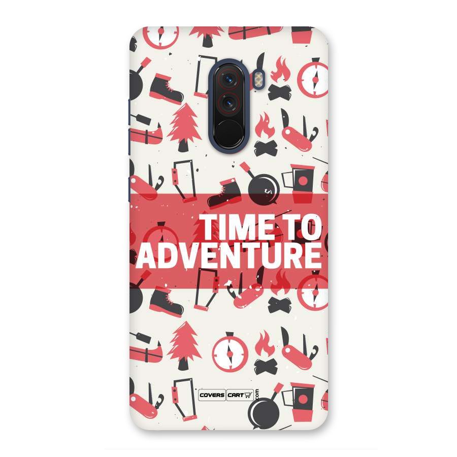 Time To Adventure Radiant Red Back Case for Poco F1
