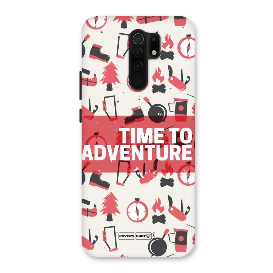 Time To Adventure Radiant Red Back Case for Poco M2