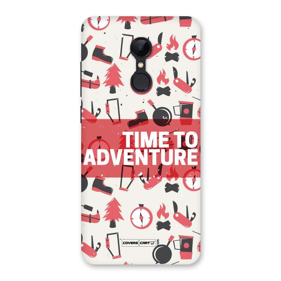 Time To Adventure Radiant Red Back Case for Redmi 5