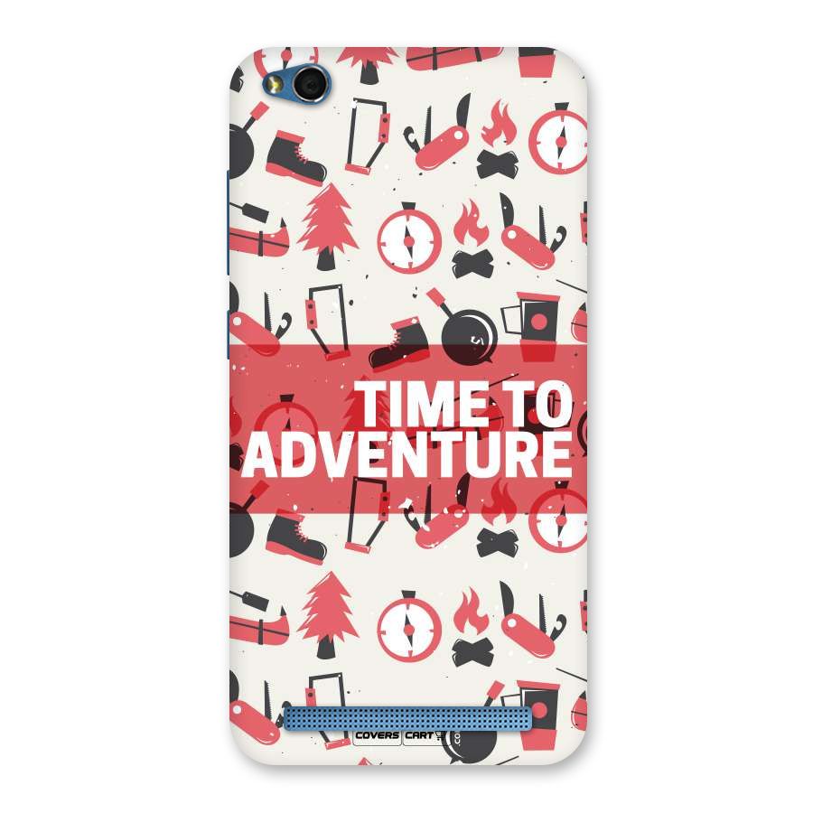 Time To Adventure Radiant Red Back Case for Redmi 5A