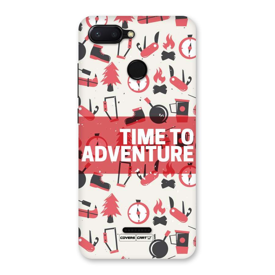 Time To Adventure Radiant Red Back Case for Redmi 6