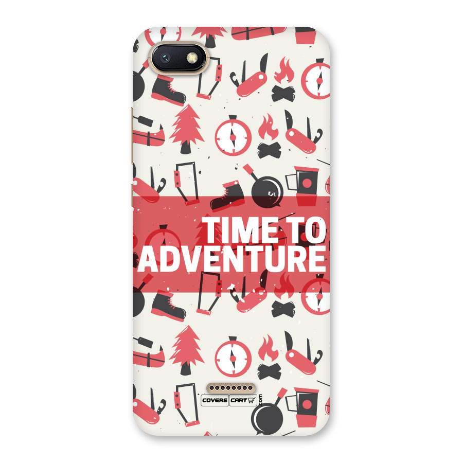 Time To Adventure Radiant Red Back Case for Redmi 6A