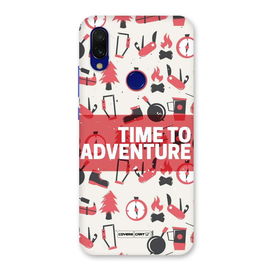 Time To Adventure Radiant Red Back Case for Redmi 7