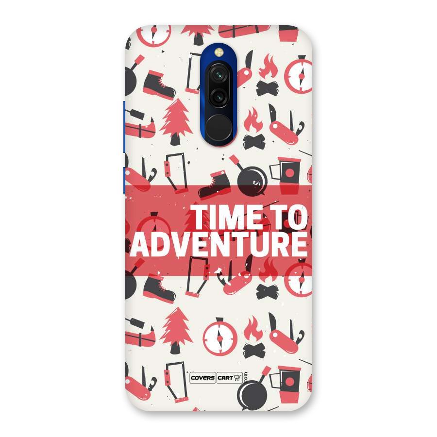 Time To Adventure Radiant Red Back Case for Redmi 8