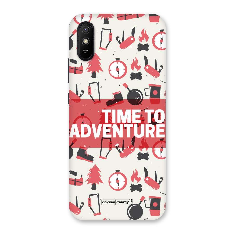 Time To Adventure Radiant Red Back Case for Redmi 9A