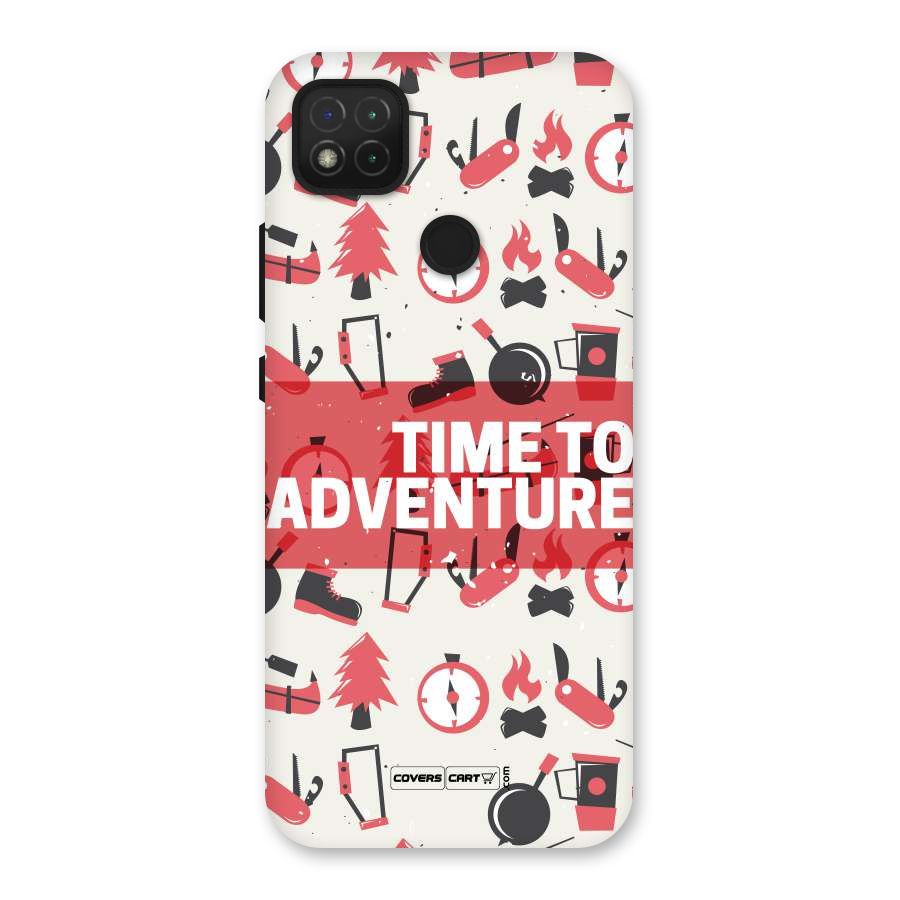 Time To Adventure Radiant Red Back Case for Redmi 9C
