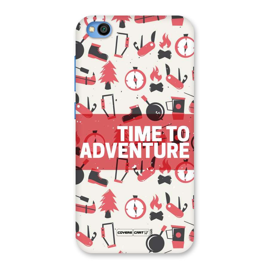 Time To Adventure Radiant Red Back Case for Redmi Go