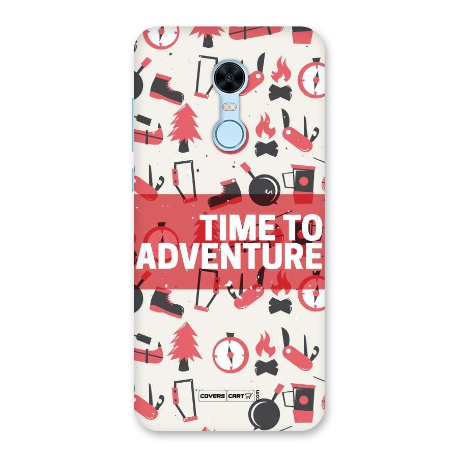 Time To Adventure Radiant Red Back Case for Redmi Note 5