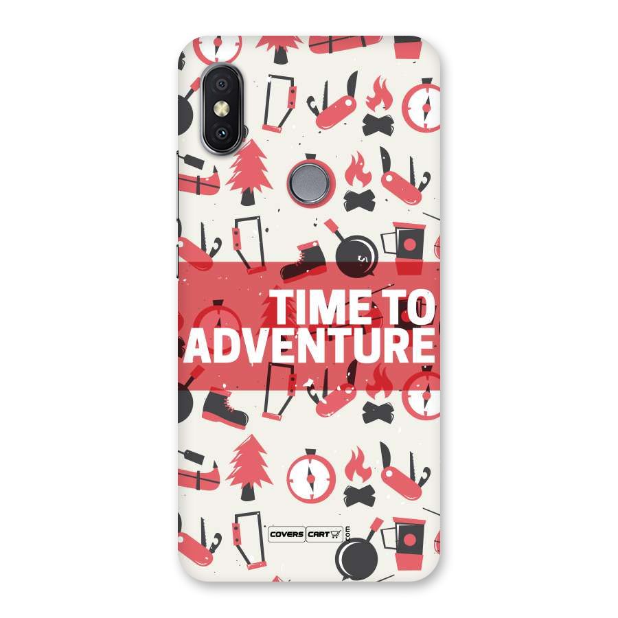 Time To Adventure Radiant Red Back Case for Redmi Y2