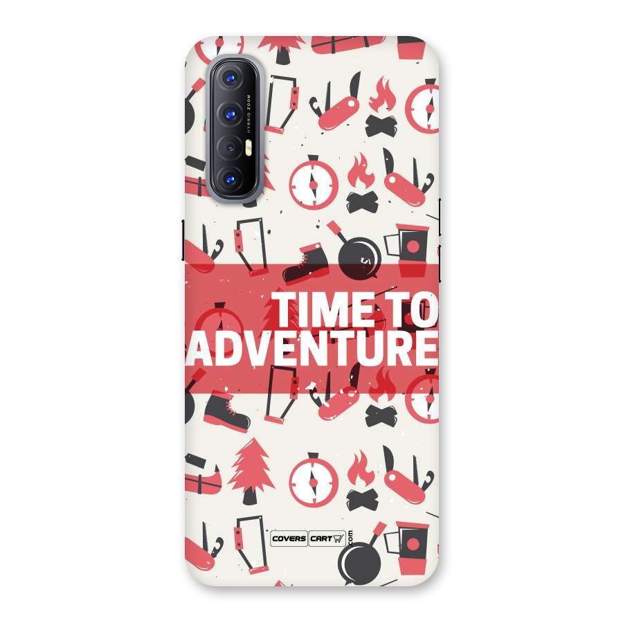 Time To Adventure Radiant Red Back Case for Reno3 Pro