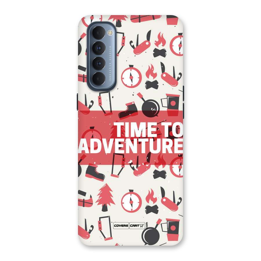 Time To Adventure Radiant Red Back Case for Reno4 Pro