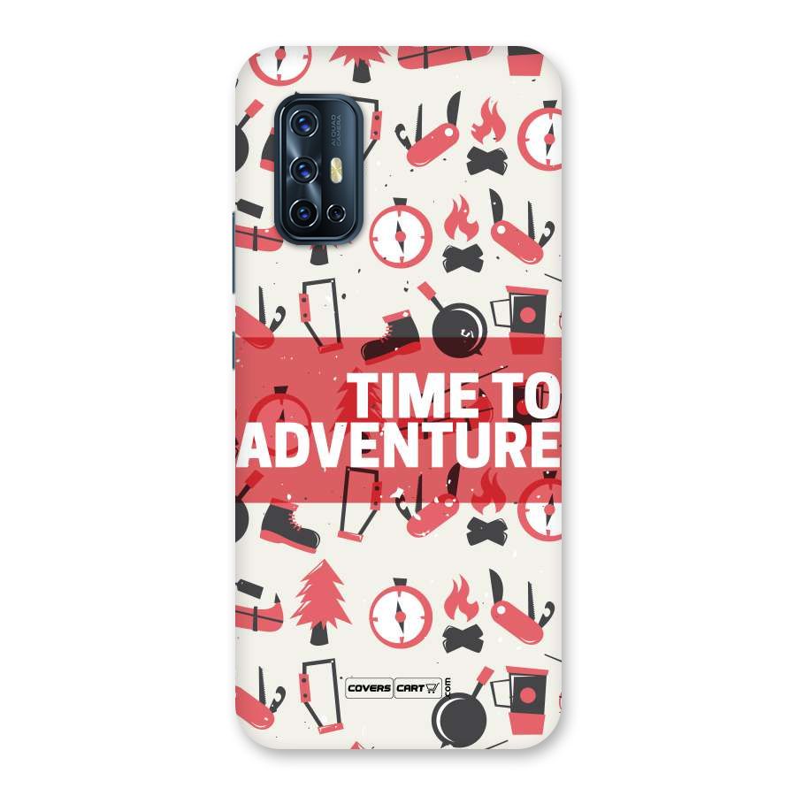 Time To Adventure Radiant Red Back Case for Vivo V17