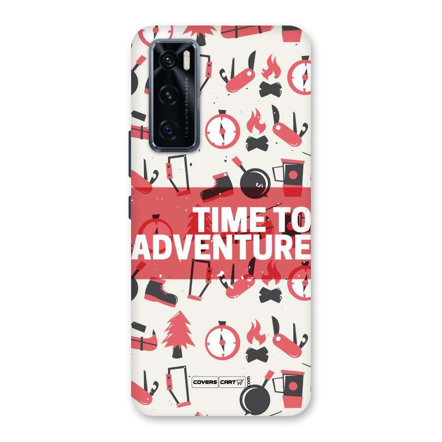 Time To Adventure Radiant Red Back Case for Vivo V20 SE