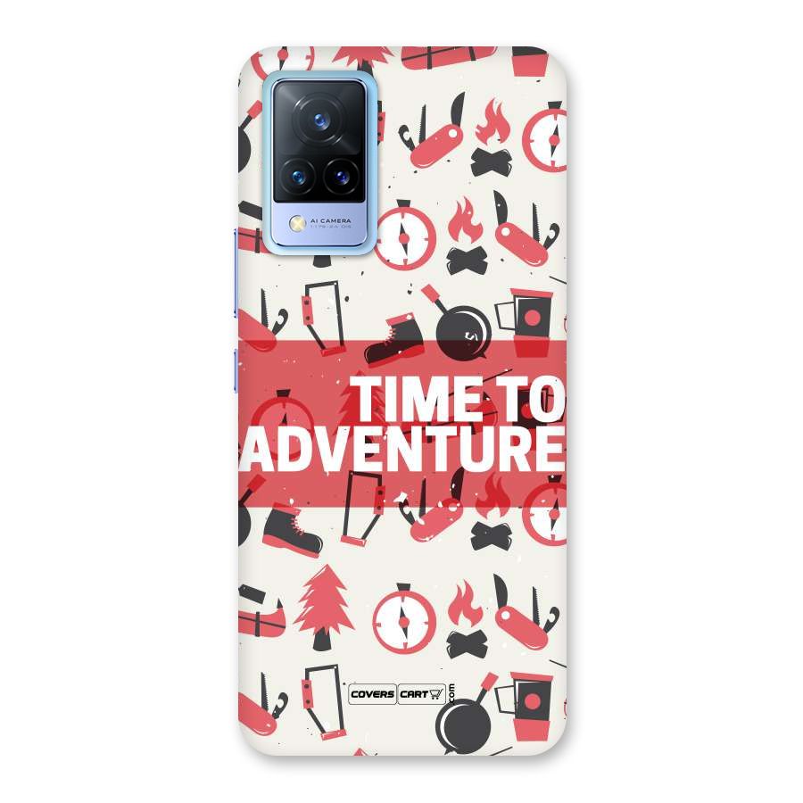 Time To Adventure Radiant Red Back Case for Vivo V21 5G
