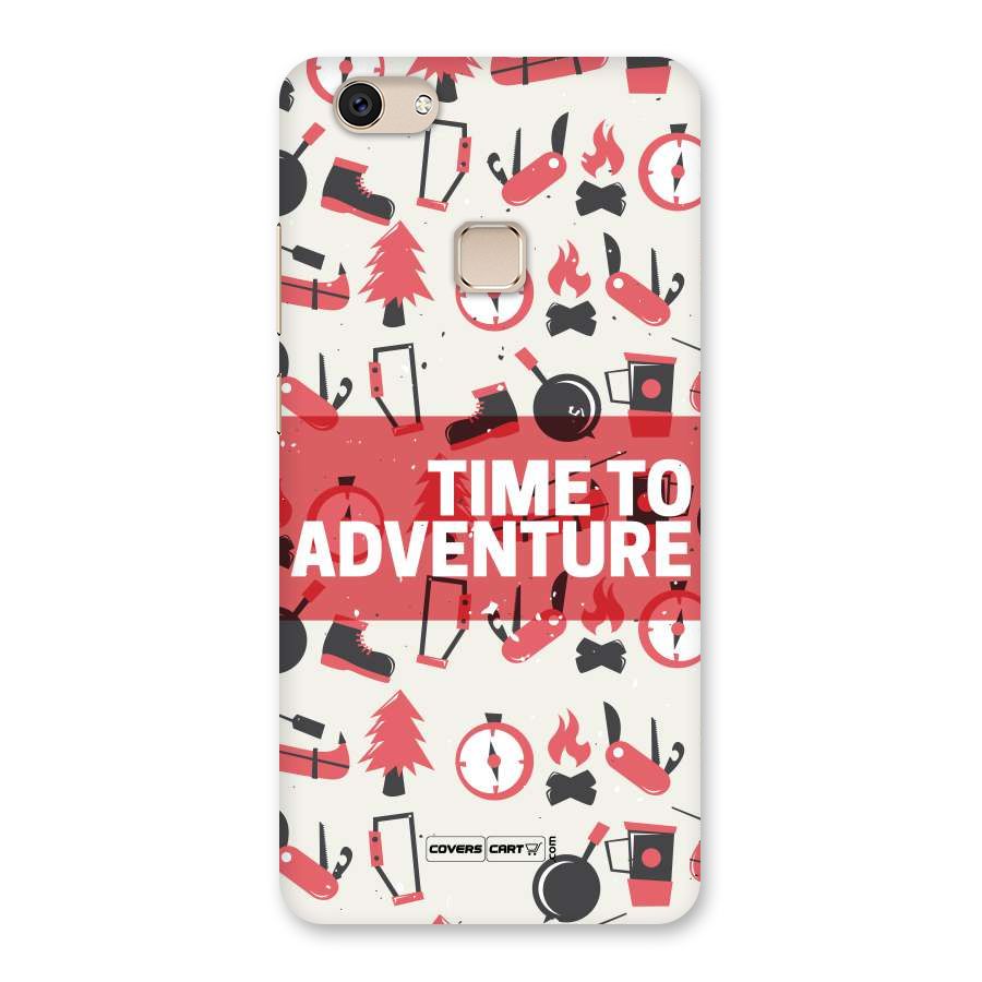 Time To Adventure Radiant Red Back Case for Vivo V7