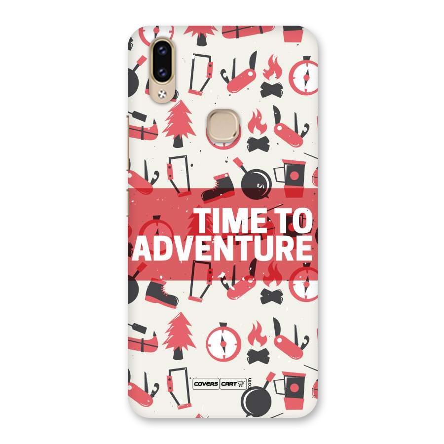 Time To Adventure Radiant Red Back Case for Vivo V9 Youth
