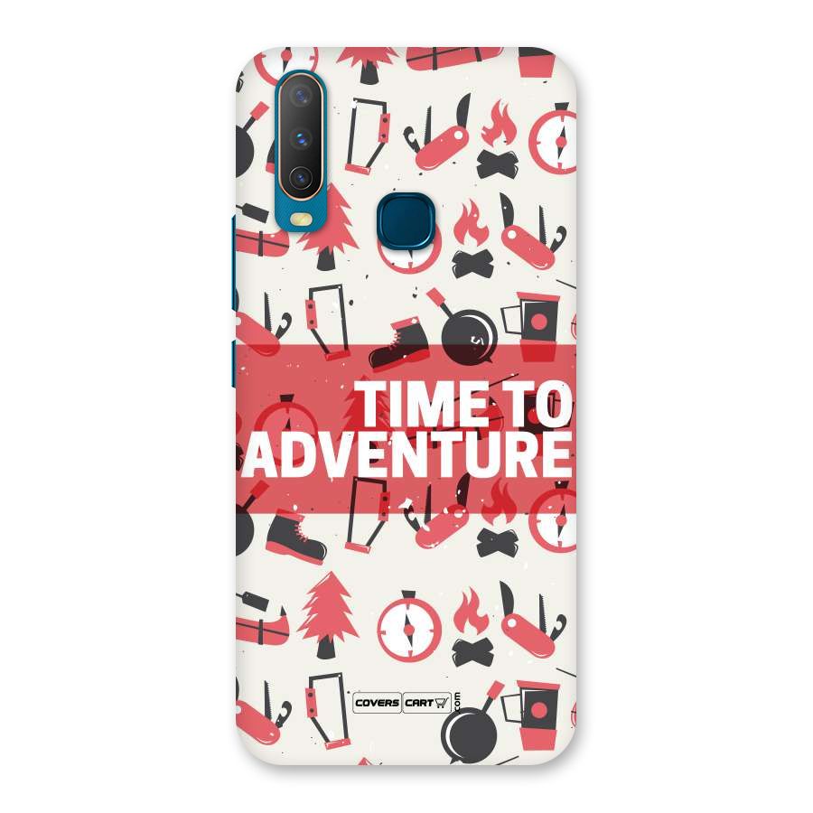 Time To Adventure Radiant Red Back Case for Vivo Y15