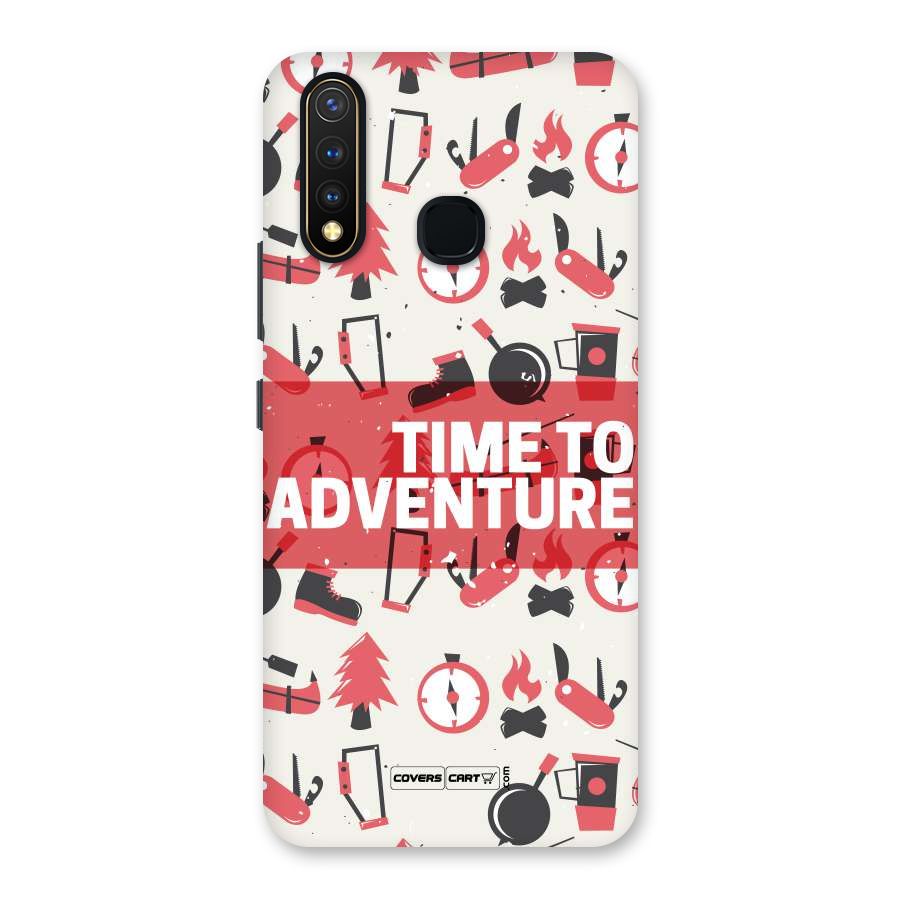 Time To Adventure Radiant Red Back Case for Vivo Y19