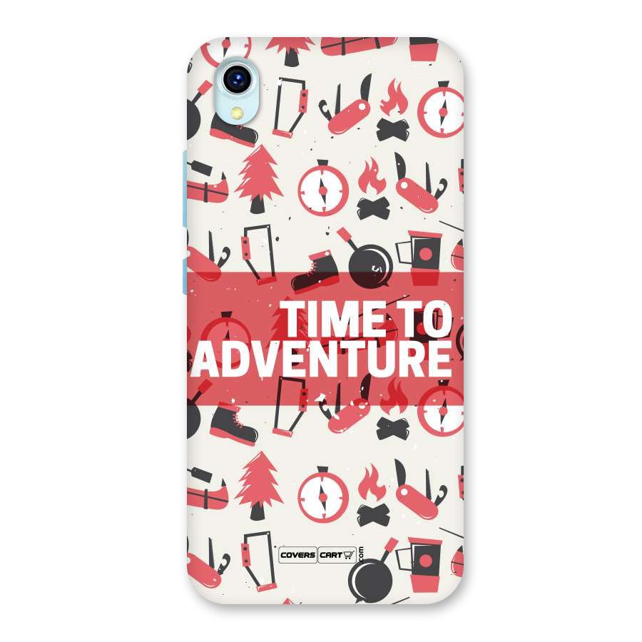 Time To Adventure Radiant Red Back Case for Vivo Y1s