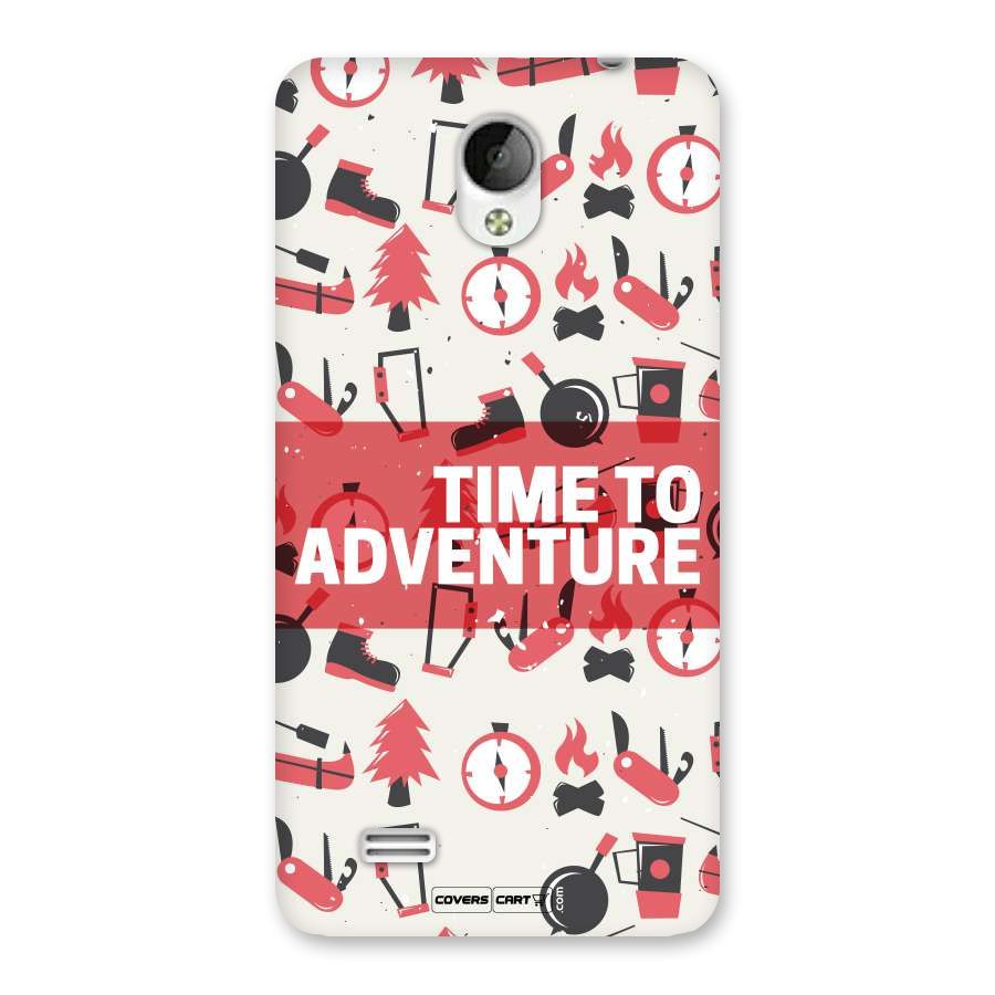 Time To Adventure Radiant Red Back Case for Vivo Y21
